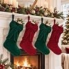 MTRICHSHOP 6PACK Christmas Stockings,18Inches Large Cable Knitted Stockings