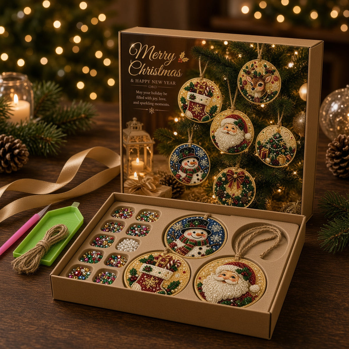 Navorella™ Christmas Sparkle Ornament Kit